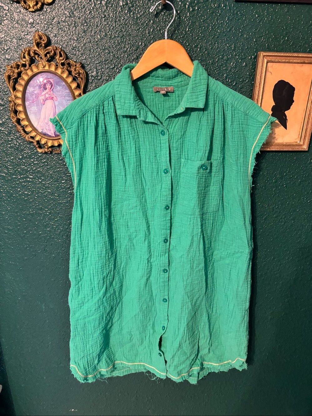 Lilla P 100% Cotton Gauzy Sun Dress Sz Small